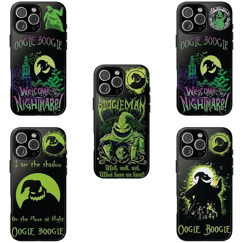 Oogie Boogie Welcome To Nightmare Christmas Two-In-One Film Case - Durable, Shock-Absorbing, and Trendy Protection - for iPhone17 16, 15, 14, 13, 12 Plus, Pro, Max, and Samsung S25-22 Perfect Birthday Gift for Friends