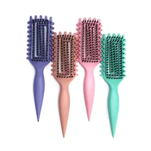 Curly Hair Brush Candy brush Curl Defining Brush for Detangling Shaping and Defining Curls for Women, Men, Wet & Dry Hair