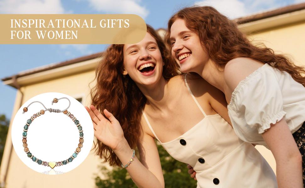 Women's Exquisite Natural Stone Beads Stackable Bracelets - Trendy Stack Bangle, Faith Wear Jewelry, Dainty Summer Costume Accessory, Uplifting Womens Gifts with Motivational Card for Friend Birthdays,summerwins Women's Exquisite Natural Stone Beads Stackable Bracelets - Trendy Stack Bangle, Faith Wear Jewelry, Dainty Summer Costume Accessory, Uplifting Womens Gifts with Motivational Card for Friend Birthdays,summerwins