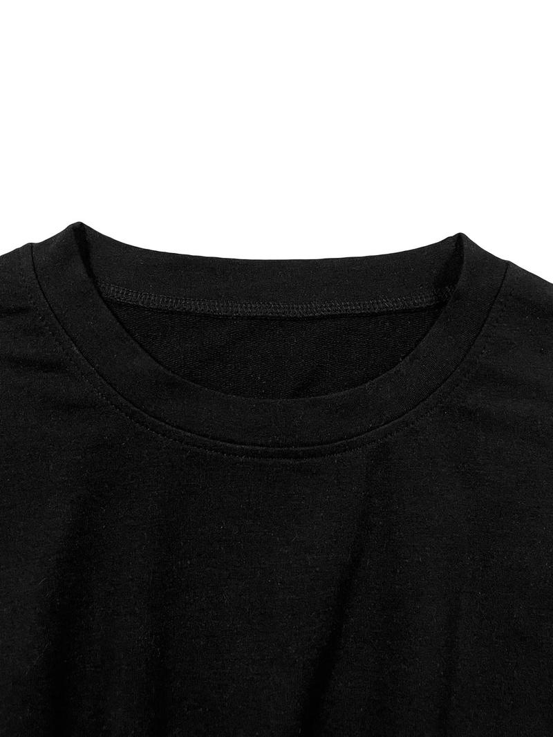 Women's Plain Button Decor Pullover Sweater, Y2K Casual Long Sleeve Crew Neck Jumper for Spring & Fall, Fashion Women's Knitwear for Daily Wear