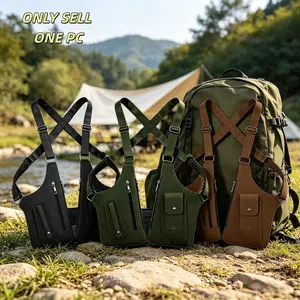 Urban Hidden Underarm Shoulder Bag, High-Grade PU Leather Agent Bag, Lightweight Anti-Theft Chest Bag, Zipper Fly Closure, Zippered Sling Bag