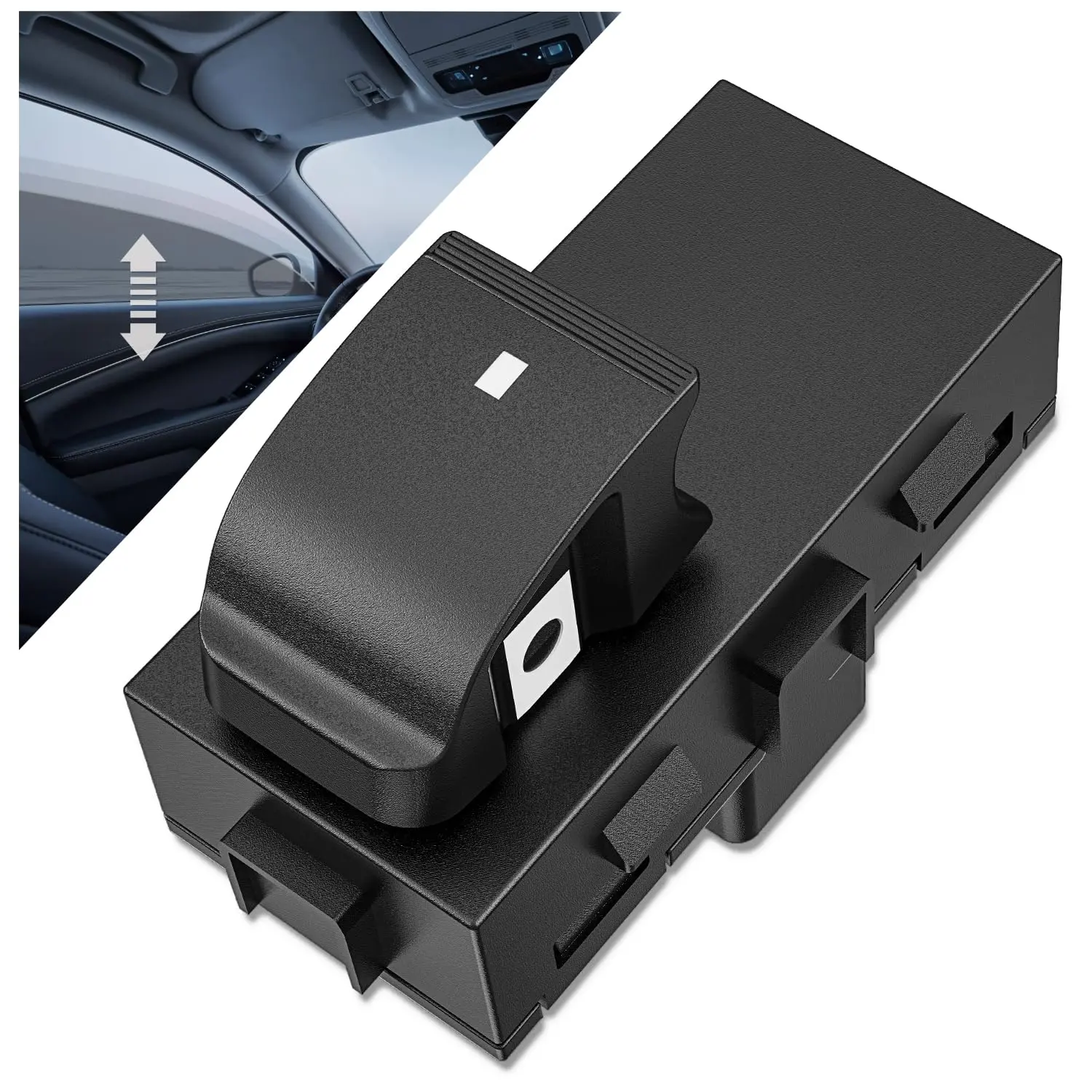Nilight Passenger Side Power Master Window Switch, Auto Parts Accessories, Car Replacement Part for 2006-2011 Buick Lucerne, Enclave, Chevrolet Avalanche, Silverado 1500, Cadillac Escalade, GMC Yukon & 2007-2014 Suburban, Tahoe, Sturdy, Durable, 1 X Power