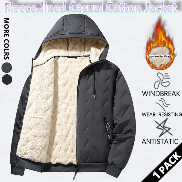 Men's Autumn and Winter Hooded Lamb Woolen Cotton Jacket -Warm and Puffed Full Zipper Jacket with Soft Polyester Lining,Zipper Pockets, Suitable for Cold Weather -Machine Washable, Regular Fit.Menswear Coats Menswear Coats Stylish Tops Beige Casual