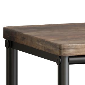 LINZINAR 5 Tier Metal Shoe Rack Organizer with Industrial MDF Board & Layer Fabric for Entryway Closet Bedroom Living Room Garage Storage A001