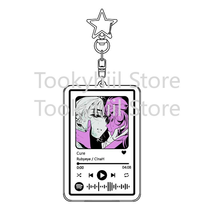 Popular 26 Songs Alien Stage Music Keychain Original Soundtrack LUKA Women Accessory Bag Pendant Playlist Code KeyIng Fans Gift