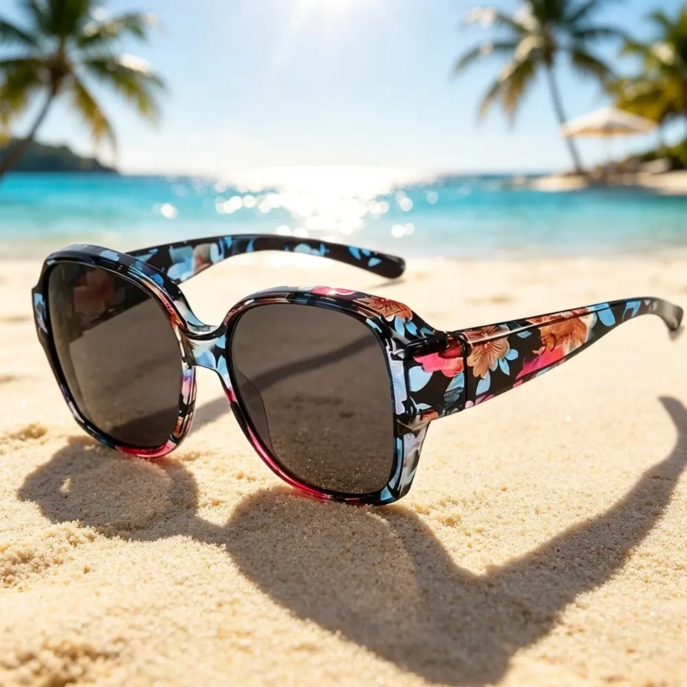 Women's Polarized Sunglasses, UV Protection, Large Lens, Fashion Summer Shades, Outdoor Sunglasses, Beach Sunglasses, Driving, Fishing, Party, Daily Wear, Gift Idea, Trendy Frames Sunglasses, Fashionable Sunglasses