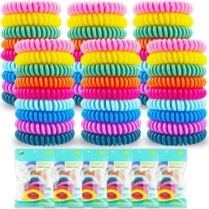 54 Pack Mosquito Repellent Bracelets, DEET-Free Insect & Bug Repellent Wrist Bands with 60 Pack Smile Mosquito Patches for Kids & Adults Outdoor Camping Fishing Traveling(Gift)