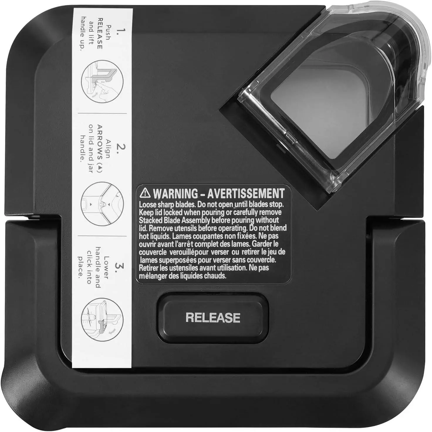 Blender Lid Replacement for 72 OZ Pitcher Locking Lid Compatible with BL610 BN750 CO610B BN751 DB751A BN801 CT610, Replacement Parts for New Model Blender