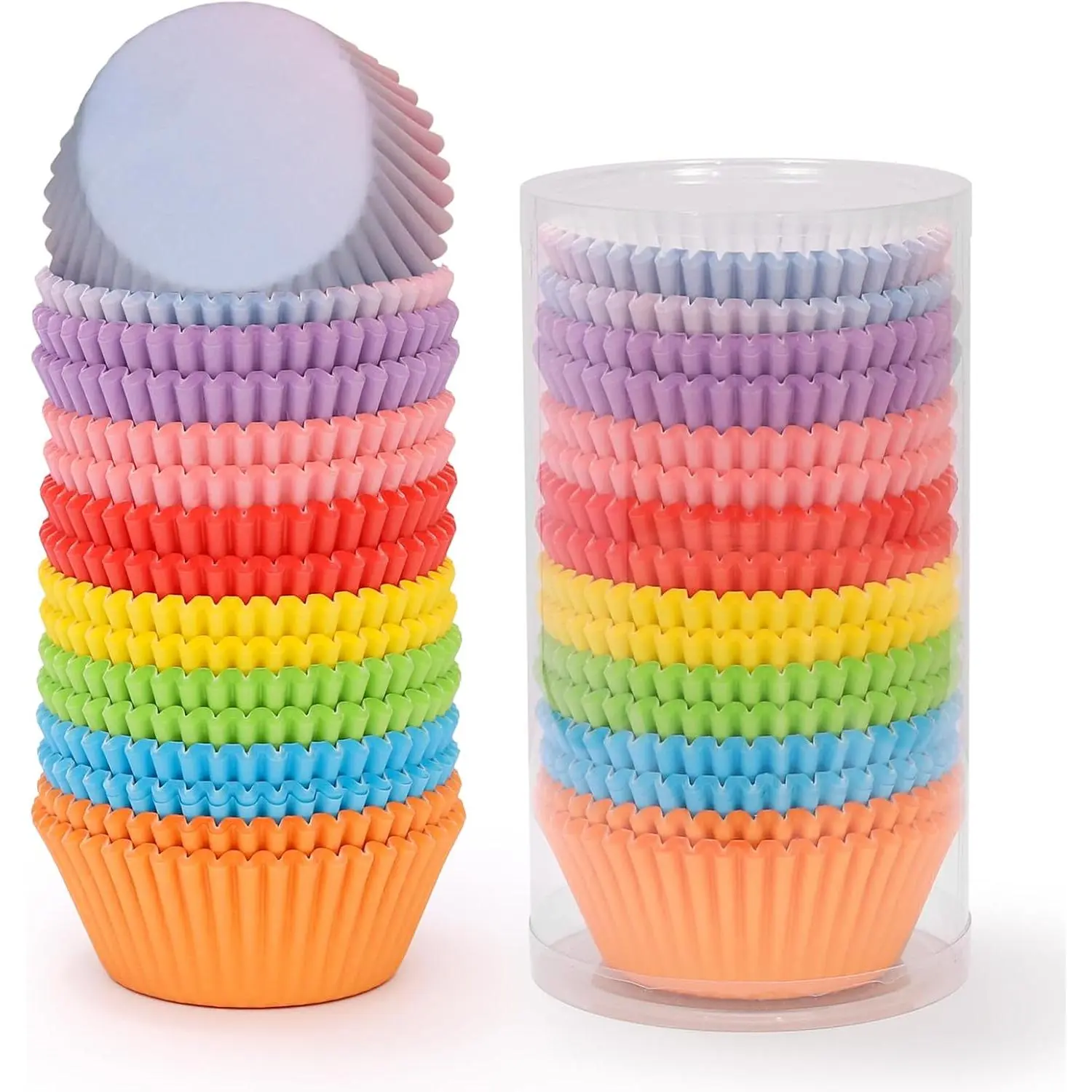 Rainbow Mini Cupcake Liners 400 Count Colorful Muffin Paper Baking Cups  Grade Disposable Cupcake Wrappers