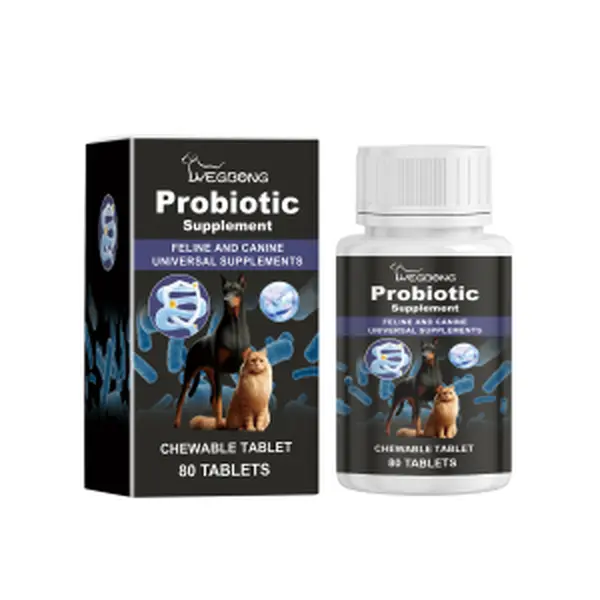 Yegbong Universal Compound Probiotic Tablets for Cats and Dogs, Nutritional Supplement Tablets for Pet Absorption, Dog and Cat Nutrition