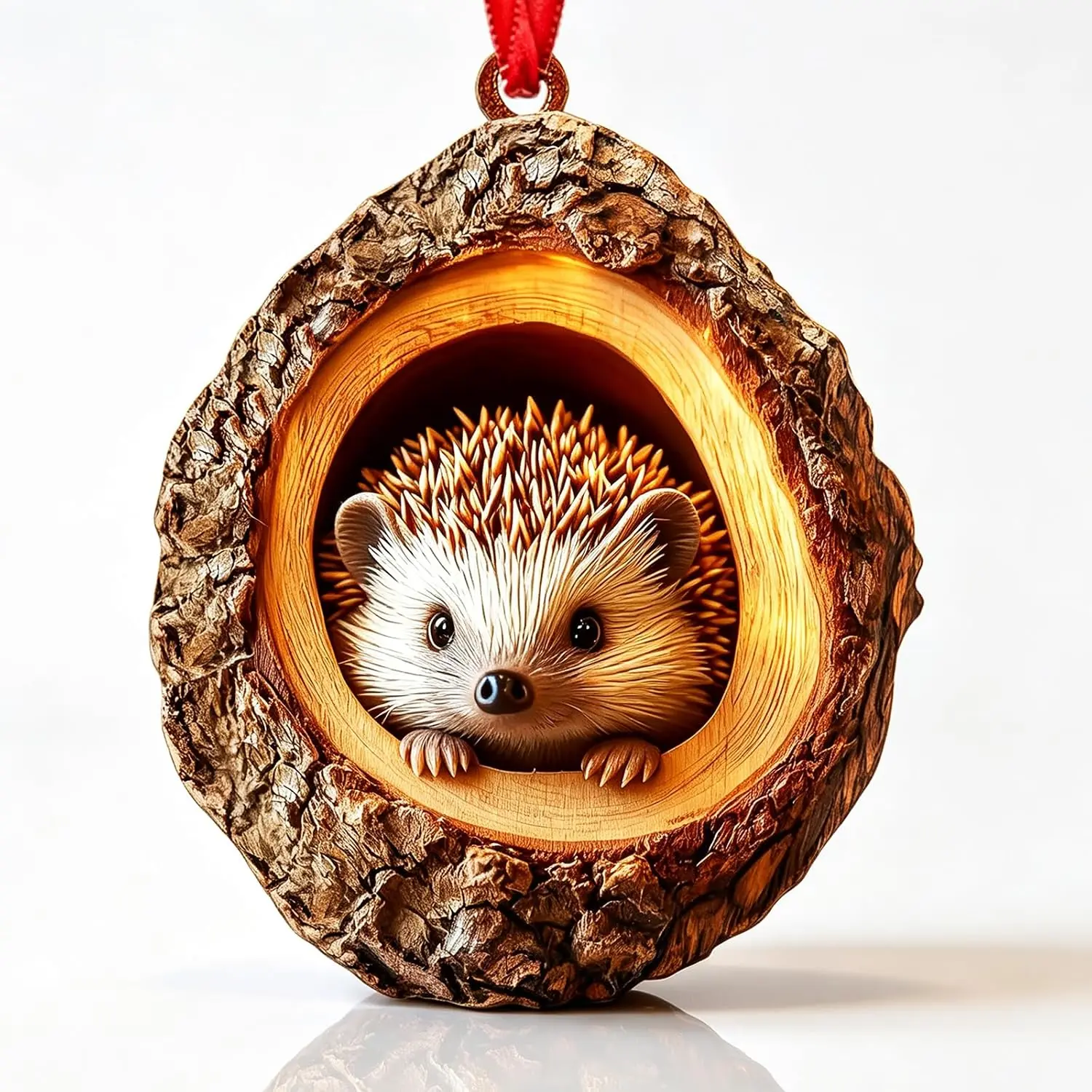 Hedgehog Christmas Ornament,    Ornaments for Christmas Tree | Cute Woodland Christmas Ornaments, Hedgehog Gifts For Women,  Funny Ornaments, Forest, Hedgehog, Fun,  Lover