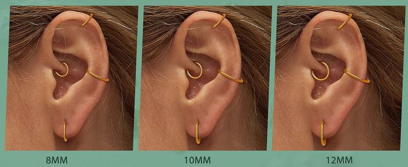 Jstyle 5Pcs 316L Surgical Steel Septum Rings Nose Rings Hoop 16G 18G 20G Hinged Clicker Hoop Nose Rings for Women Cartilage Hoop Earring Lip Helix Rook Tragus Conch Septum Nose Piercing Jewelry