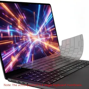 Premium Keyboard Cover Protector, Ultra Thin Keyboard Skin for M2 M3 M4 MacBook Air 15", M2 M3 M4 MacBook Air 13.6", 2024 2023 2022 2021 MacBook Pro 14" 16" M4 M3 M2 M1 Chip Pro/Max, Laptop Keyboard Covers