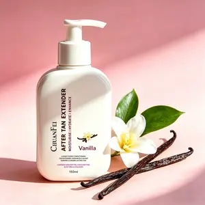 Post-Sun Tan Extender, Vanilla Luxury Formula with Shea Butter, Cocoa Butter, Aloe Vera, Enhances Deeper Skin Tone, Skincare Booster