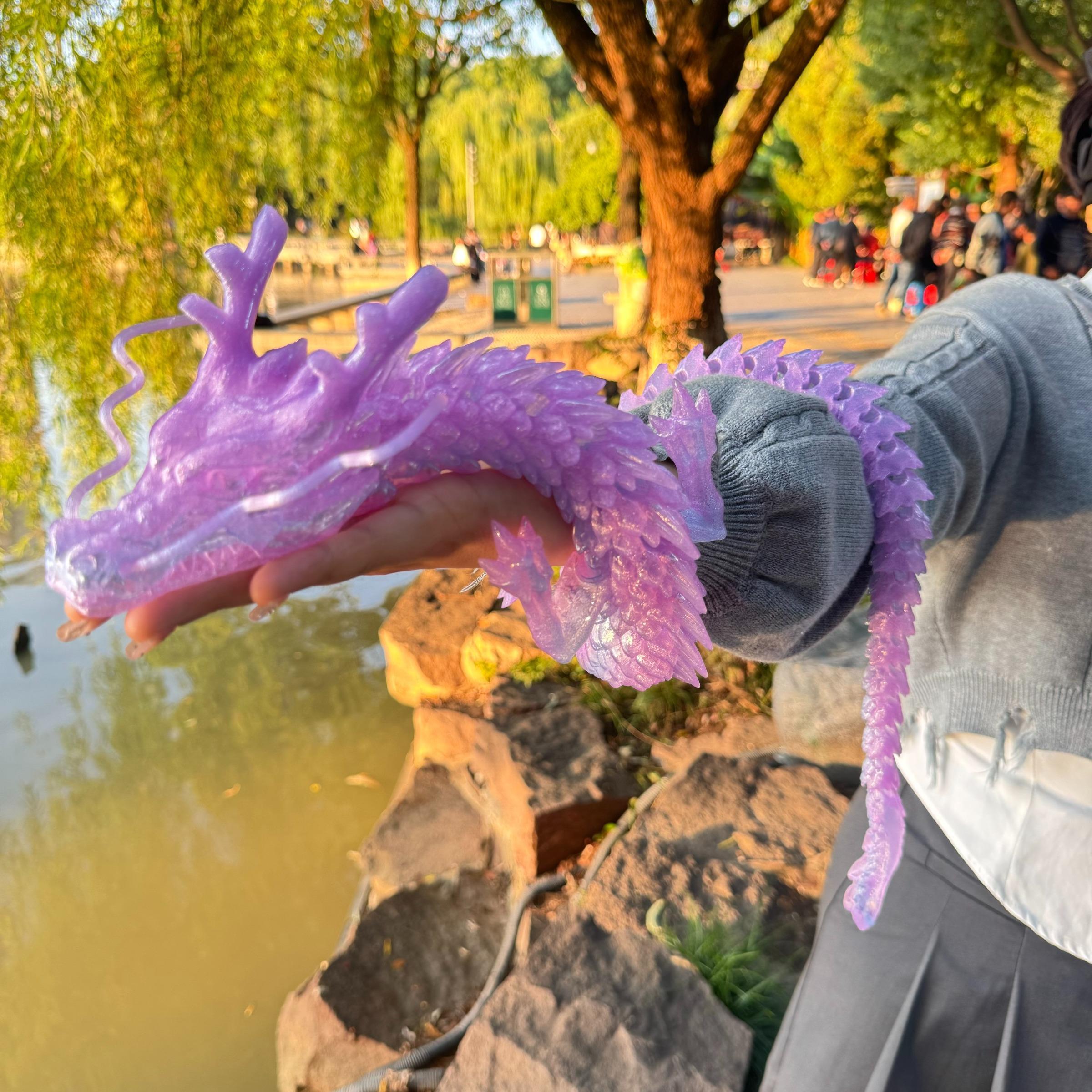 3D Printed Dragon Model, 1 Count Colorful Desktop Decoration, Home Decor Ornament, Perfect Holiday Gift, Office Desktop Ornament, Collectible Room Decor