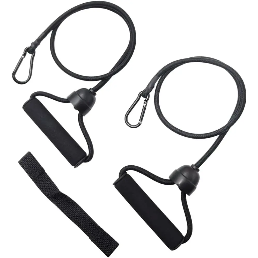 Unisex Stepper Resistance Bands with Handles - High Elasticity Medium Tension Full Body Workout Strength Training Set, Compact Gear Home Gym Equipment with Connecting Strap for Double Resistance & Muscle Toning Handle Bands