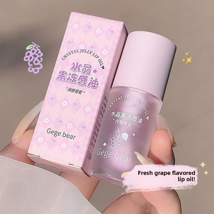 Crystal Jelly Lip Oil – High-Shine, Non-Sticky, Hydrating, Reduces Lip Lines, Moisturizing Gloss for Smooth & Plump Lips, by Gegebear