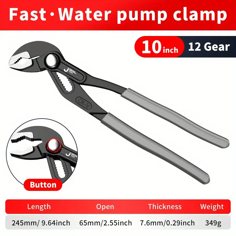 Quick and automatic adjustment of water pump pliers water pipe pliers multifunctional household faucet super-large opening universal wrench