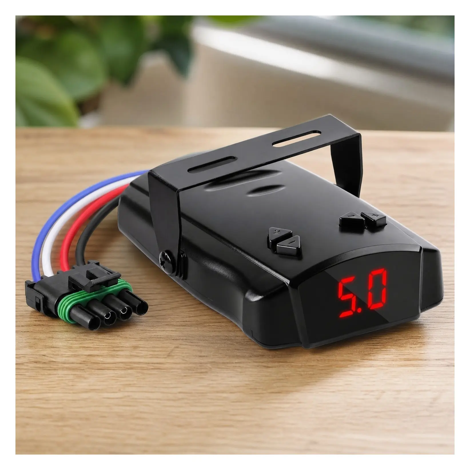 Time-Delay Trailer Brake Controller for 1-4 Axle Trailers with Overload/Short-Circuit Protection Alerts for Light-Duty & Occasional TowingGift