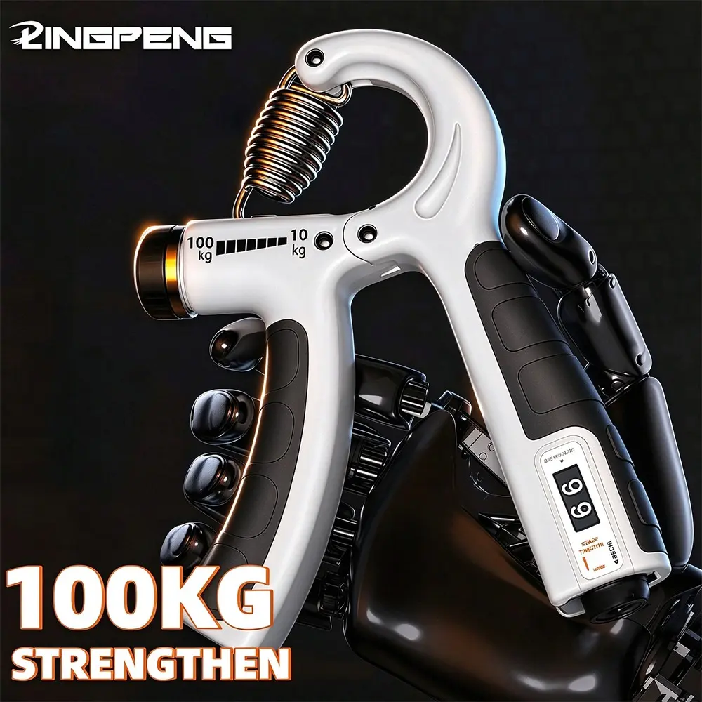 LINGPENG Hand Grip Strengthener With Counter, 10-100KG Adjustable Resistance Grip Strength Trainer, Hand Squeezer Forearm Strengthener for Muscle Building