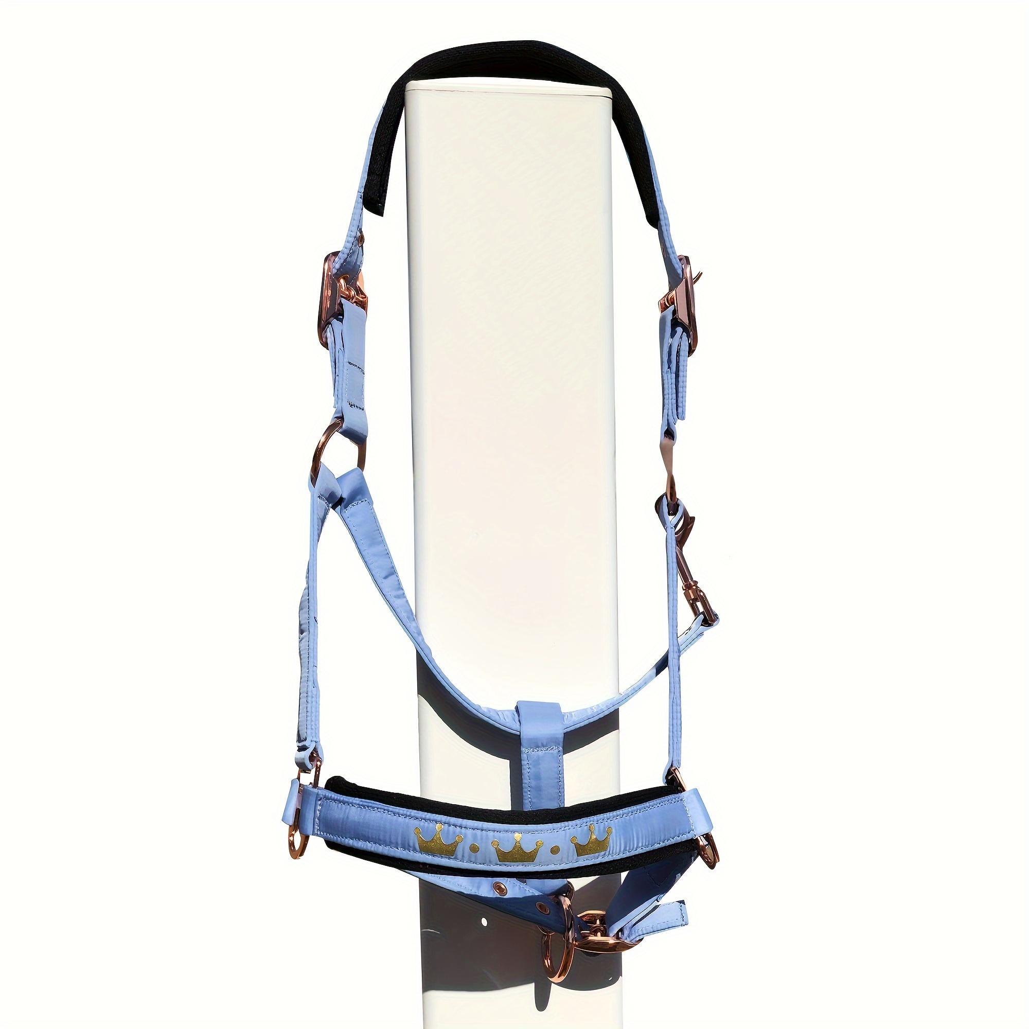 Horse Halter, Adjustable Horse Head Collar with Soft Pading, Glossy Horse Halter, Equestrian Supplies for Horse Riding