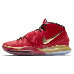 Nike Kyrie 6 Trophies EP Basketball Shoes – Unisex, Mid-Top, Gem Red, Performance Design Verifiable, with credentials and supporting global authentication