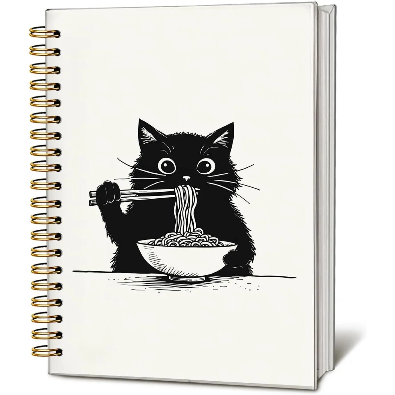 Funny  Ramen Journal Notebook Gifts for People Who Love | Funny Cute Ramen Gifts, Black  Gifts for Girls,  Ramen Noodle Notepad for School Supplies 5.5x8.3 Inch