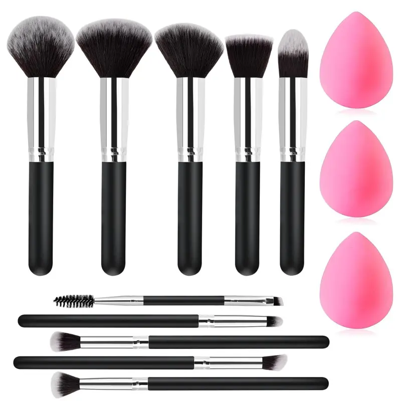 13-Pcs Premium Female Makeup Brush Set & Kit, Multi-Pack Gifts for Wife with Foundation, Concealer, Blush Brushes & Beauty Blenders, Christmas Stocking Stuffers for Women: Beauty & Personal Care, Brush Sets & Kits