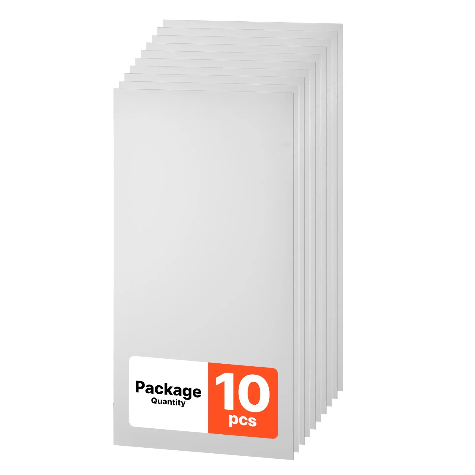 VEVOR 24x 48 in PVC Ceiling Tiles 10-Pack Drop Ceiling Panels White, PVC Foam Board, Grid Fit, Water-Resistant, Flexible Cut, Easy to Clean, Modern Decorative for Home, Office, Kitchen, Living Room