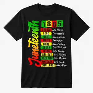 Juneteenth 1865 Black History Civil Rights Leaders Pride T-Shirt