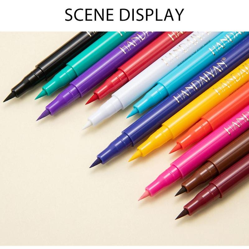 Easy Coloring Long Lasting Liquid Eyeliner, Quick Drying Eyeliner Liquid Liner Pen, Stage & Cosplay Rainbow Eyeliner
