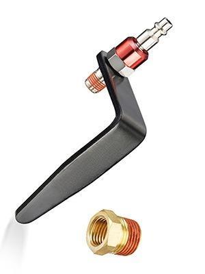 Steel Pneumatic Tool Rafter Hook Hanger, Lightweight, Durable,Reusable Metal Organaizer Adjustable Easy Install Hooks with 1/4" Air Tool Swivel Fitting, for Air Nailer, 1-Piece Brass Fitting