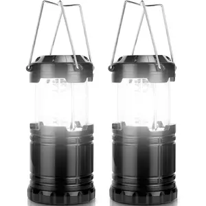 LED Camping Lanterns Battery Powered, Collapsible, IPX4 Water Resistant, Outdoor Portable Lights  Emergency, Hurricane, Storms and Outages