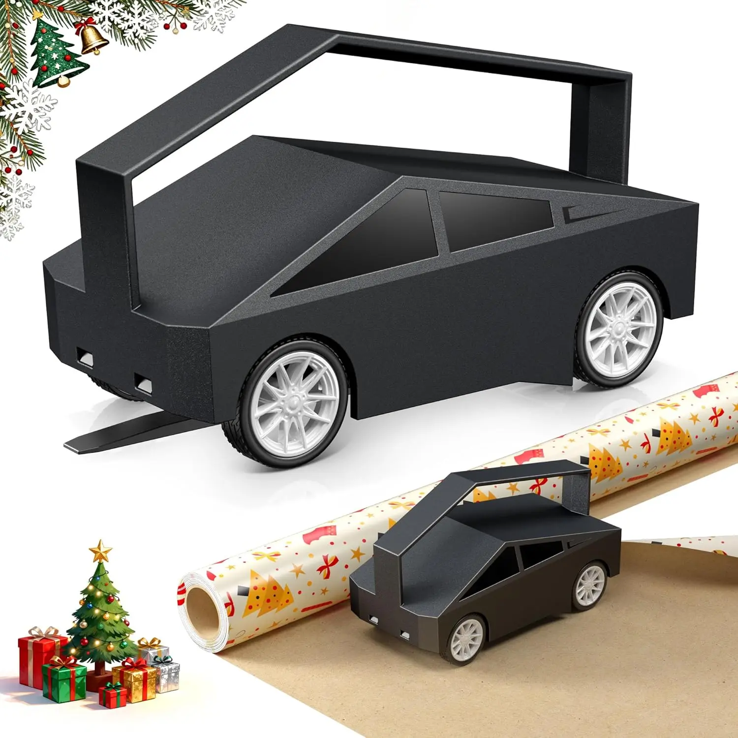 Wrapping Paper Cutter for Christmas Birthdays Party, Gift Wrap Cutter with 5 Replaceable Blade Sets, Slidding Slicing Cutter Tool for Gift Wrapping