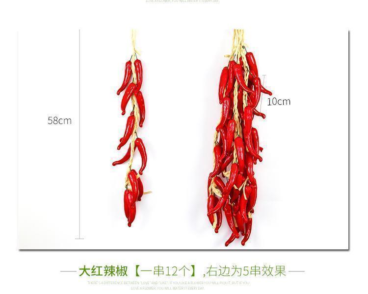 Simulation Fruit Vegetable String Artificial Fruits Foam Model Farmhouse Hotel Hanging Photography Prop Pendant for Decoration