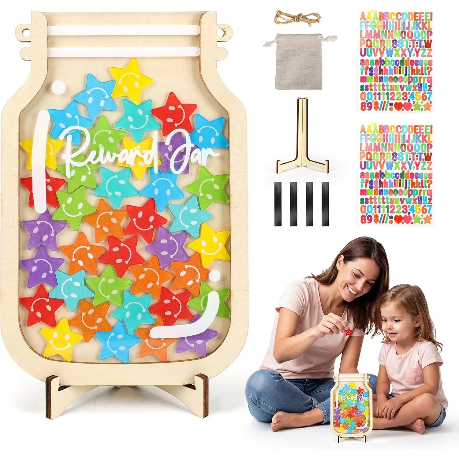 Jar for  with  Tokens, Positive Reinforcement Behavior Chart for  & Classroom,  Chore Chart and Goal   System for , Students, Boys and Girls