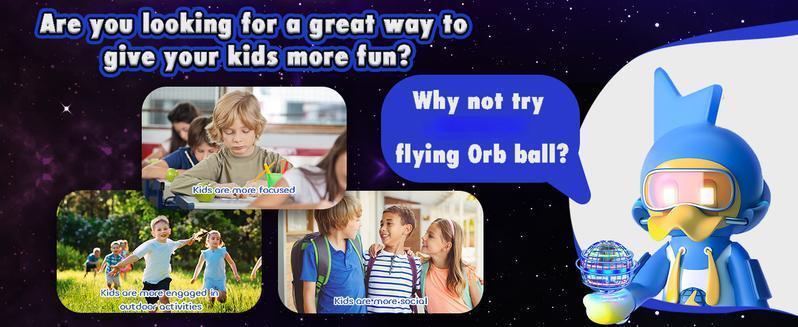 New Arrival Flying Orb Stylish High-Tech Smart Toy with Advanced Technology for Indoor Outdoor Play Perfect Gift for Tech Enthusiasts