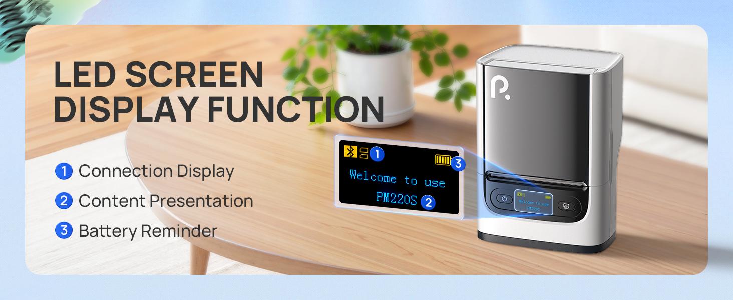 Label Maker Machine For Tape, 2 Inch Bluetooth Thermal Label Printer, Portable Sticker Printer For School, Office, Home, Business, Label Maker For 2'' x1.18'' Labels, White