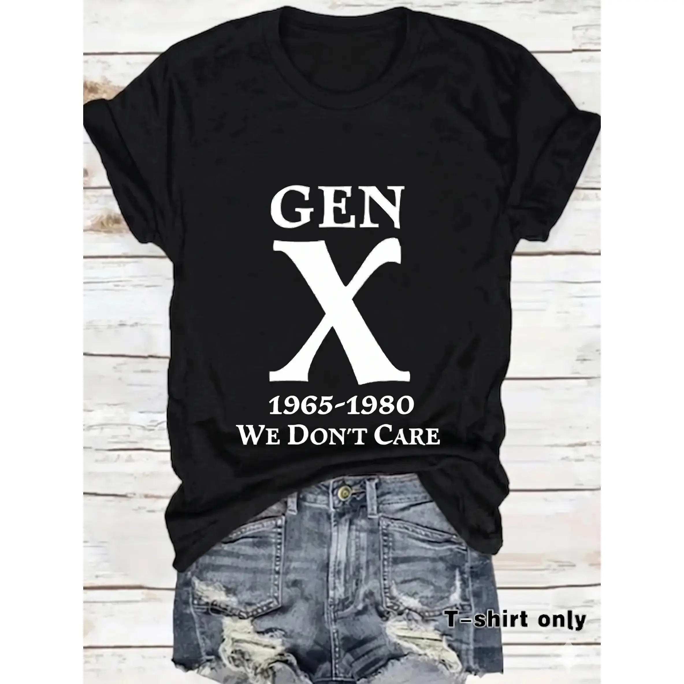 Women's Summer Casual Loose-Fitting V Neck Short Sleeve T-Shirt, Womenswear, Trendy Tee, Comfortable Breathable Fabric, Perfect for Daily Wear, S-XXL, Streetwear