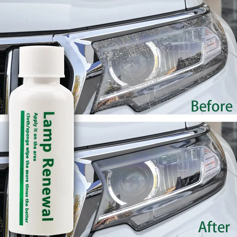 Automobile Headlight Repair Liquid for Yellow Oxidized Cracked Fuzzy and Lightly Shaved Headlights Improve Night Visibility and Safety
