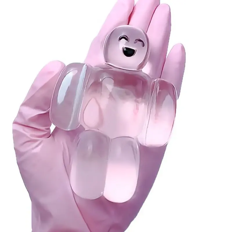 Transparent Elastane Jelly Robot Squishy Toy, Super Soft Slow Rebound Relaxing ASMR Stress Relief, Compact Unisex Work Gift, Cute Kawaii Cartoon Slime & Squishy Toy Item, Stem Science