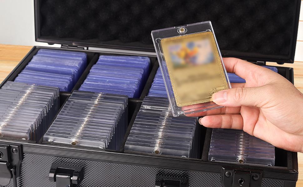 Toploader Storage Box Trading Card Storage Case, Sports Baseball Card Storage Box, Cards Case Holder (Holds 630+ Toploaders)