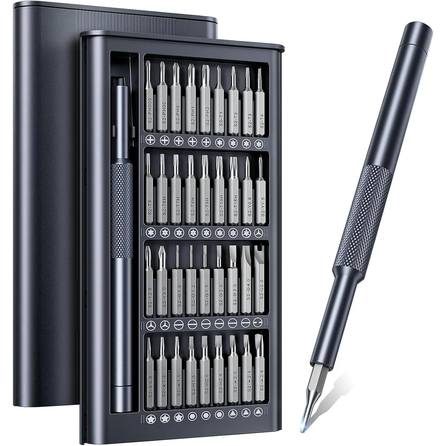 37-in-1 Small Precision  Set, Professional  Mini Repair Tool Kit for Phone, ,Watch,Laptop,Macbook,Ring Doorbell,Eyeglass,, [Bearing Steel] Screw Driver