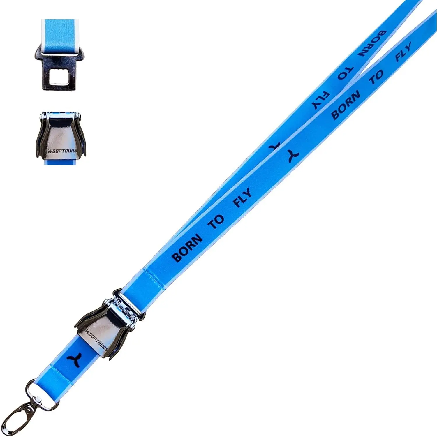 Born To Fly Heavy Duty RC Lanyard with Airplane Buckle - Adjustable Blue  Strap with Quick Release Metal Clip for RC Transmitters, FPV Controllers,  & ID Badges