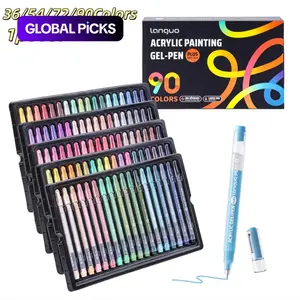 36/54/72/90 Color Languo Gel Pen Set, Smooth 1.00mm Tip, Rich Colors, Large Capacity, Ideal for Art, DIY, Coloring Books, Gift Box, Art Supplies #GLOBAL PICKS