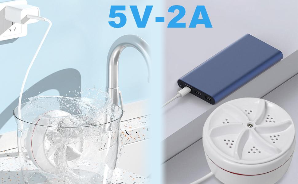 Mini portable USB washing machine |     washbasin washing machine ultrasonic turbo washing machine, used for washing clothes and dishes.Very suitable for travel, business, camping, family, university, RV, and apartments