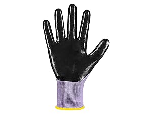 10 Pairs Nitrile Dipped Coated Safety with Grip, Non-slip Bulk Roofing Gloves for, Oil-resistant Gear for Package Handler, Warehouse, Medium 10 Pairs Nitrile Dipped Coated Safety with Grip, Non-slip Bulk Roofing Gloves for, Oil-resistant Gear for Package Handler, Warehouse, Medium