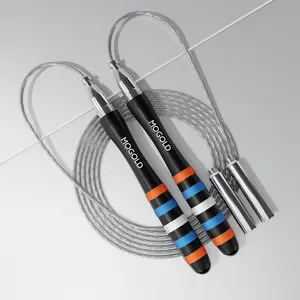A set of weighted jump ropes with an adjustable and tangle-free design