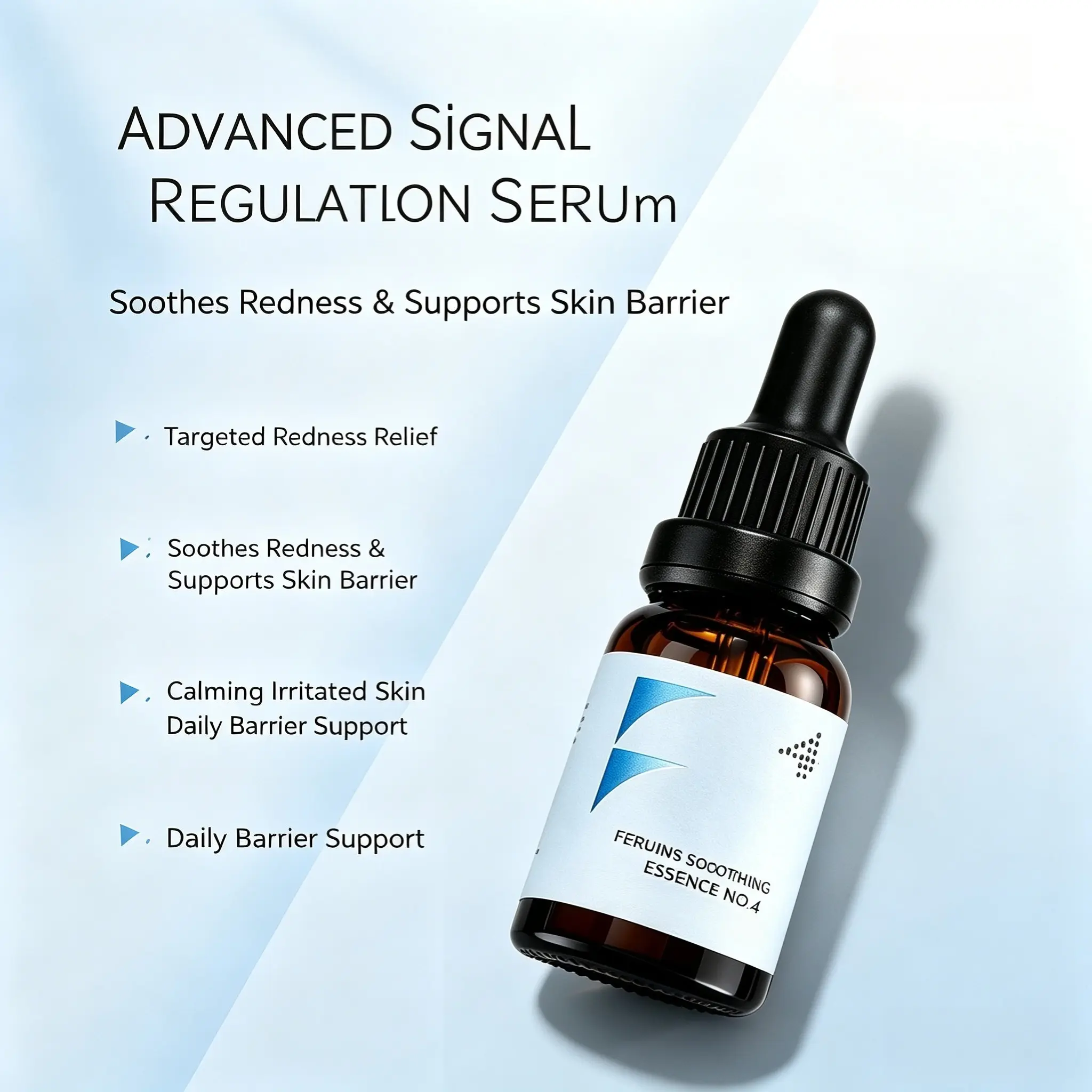 FERUINS Soothing Essence 4th Formula 15ML, Gentle Skin Moisturizing Serum, Plant-Based Calming & Stabilizing Essence, Daily Softening Skincare
