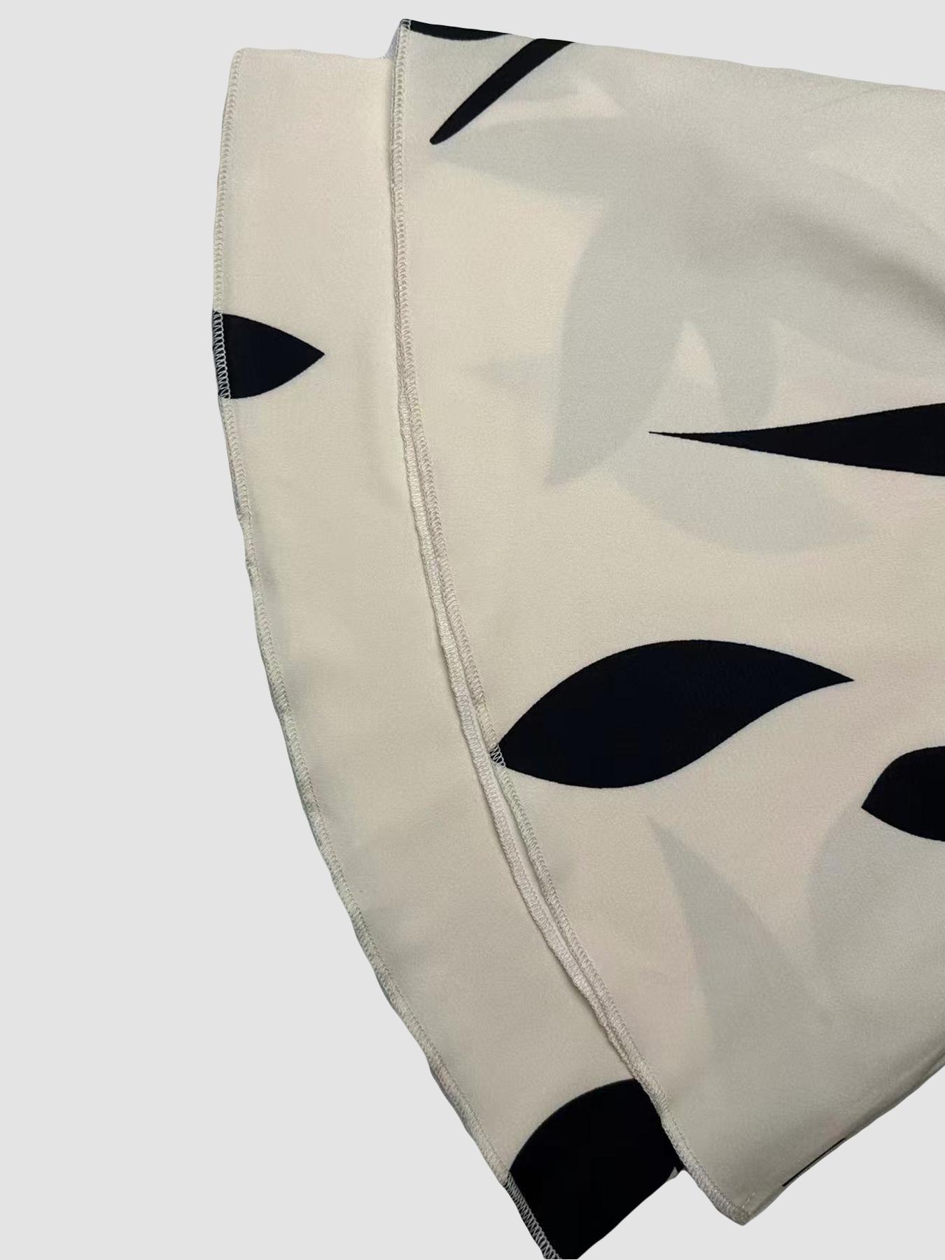 Women's All Over Print Top, Casual V Neck Top for Spring & Summer, Women's Clothing for Daily Wear, Blouse